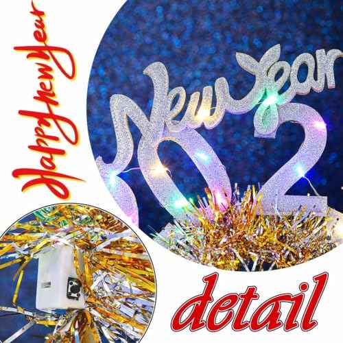 JEAIRTS Light Up Christmas 2025 Headband Glowing New Year Hair Hoop Led Xmas Headpiece Festive Holiday Hair Accessories