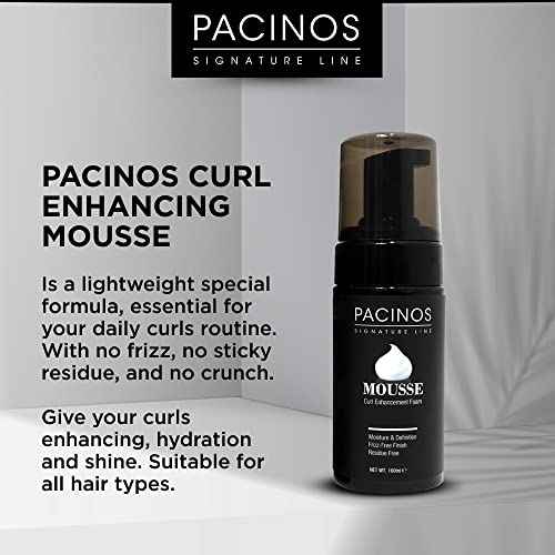 Pacinos Signature Line Curl Enhancing Mousse - Light Hold Hair Mousse and Styling Foam