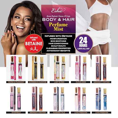 Esha Body & Hair Perfume Mist - Eau de Parfum for Women - Infused with Betaine - (BEYOND THE CLOUDS)