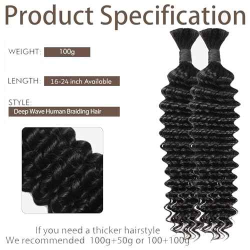 Sensationnel Empire multi weave hair - wet and wavy tropical curl human hair 3 bundle layered lengths (10 12 14 inch, 1B OFFBLACK)