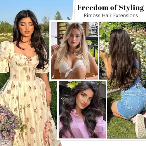 Clip in Hair Extensions Real Human Hair - Burgundy Red Color, 24 Inch 7pcs - Soft Remy Human Hair Clip in Hair Extensions Straight for Women (#99J 24 Inch)
