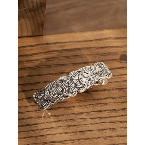 HAQUIL Viking Vintage Rectangular Hairclip, Retro Hair Clip, Celtic Knot Protection, Hair Barrettes Jewelry Hair Accessories Gift for Women