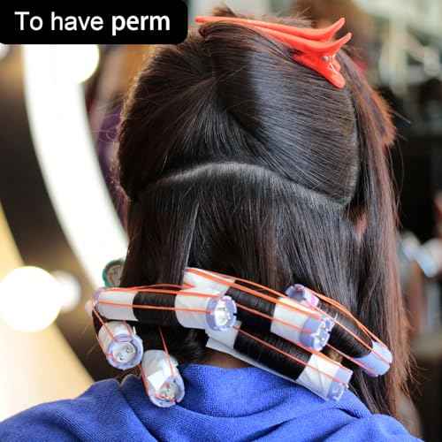 200PCS Perm Paper for Hair, Disposable Salon Hair End Wrap Papers, High-Temperature Resistant Perm Roller Paper, Hairstyling Curling Tool for Professional Home Cold Hot Perms -White, 2 Sizes