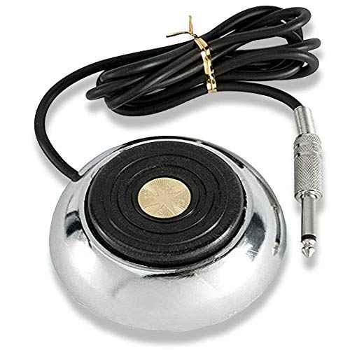 One Tattoo World 360 GEM Pro Stainless Steel Tattoo Foot Pedal (for Power Supply), OTW-P210-1