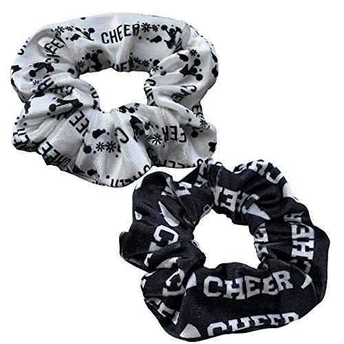 Infinity Collection - Cheer Scrunchie Set - Cheer Girl Hair Accessories, Elastics for Cheerleaders & Teams, Giftable Premium Quality - 2 Pcs