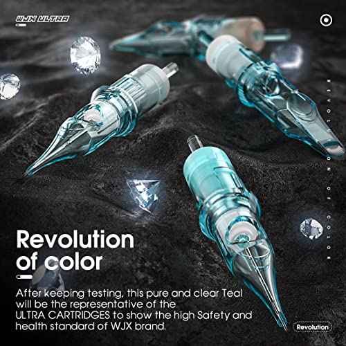 Wjx Ultra Tattoo Needle Cartridge 1214RS Tattoo Needles 20Pcs Round Shader Bugpin Size Compatible with Different Tattoo Machines