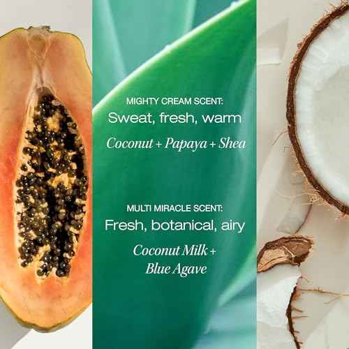 RAW SUGAR Leave In Conditioner Duo, Multi-Miracle Hair Mist and The Mighty Cream (2 Products) Heat Protectant, Hydration and Frizz Control for All Hair Types, A Conditioning Haircare Bundle