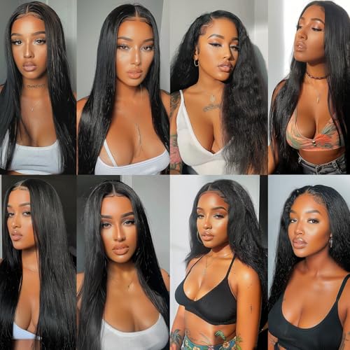Human Hair Bundles 20 22 24 Inch Straight Bundles Human Hair Natural Color Human Hair Bundles Double Weft Extension 300g
