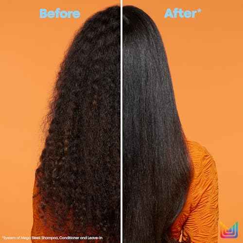 Matrix Mega Sleek Conditioner - Smoothing and Detangling, For Dry, Damaged & Frizzy Hair, Salon Professional Conditioner, With Shea Butter, Vegan