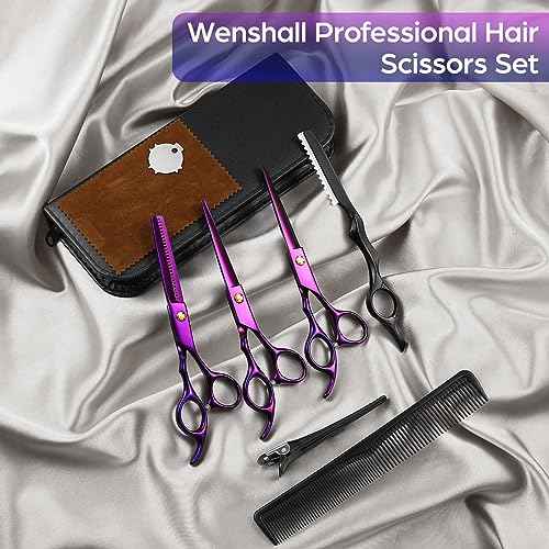Hair Cutting Scissors Professional 6.89 inch Barber Scissors Multifunctional Salon Thinning Scissors Straight Shears Tools for Mother Father Friends' Christmas Gift