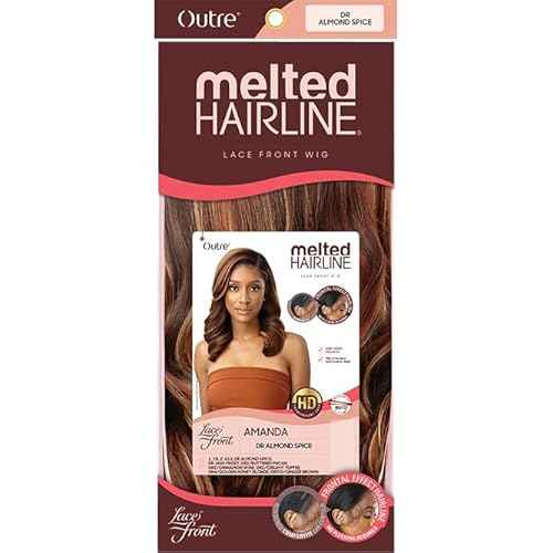 Outre Meltd Hairline Lace Front Wig HD Transparent Redesigned ComfortFit Ear Contour AMANDA (DRFF2/GIBRN)