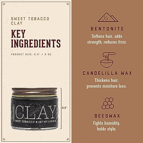 18.21 Man Made Hair Styling Products Pomade, Wax, Clay & Paste, 2 oz