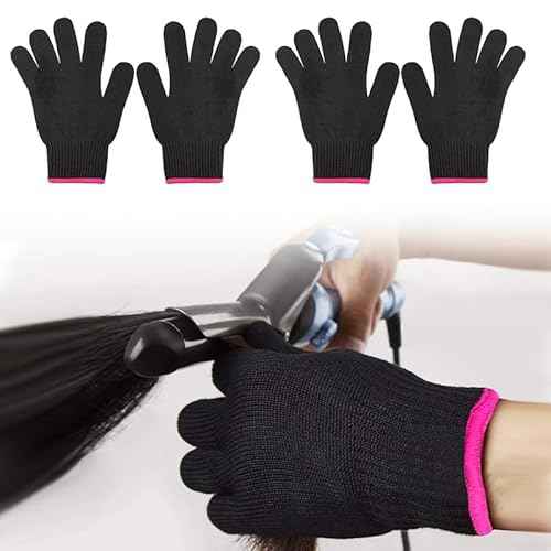 Heat Resistant Gloves - Professional Hot Hand Glove - Heat Protection Flat Iron Glove for Women Hair Styling