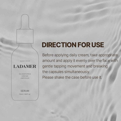 LADAMER-Oligoforce-Ampoule-Non Greasy Moisture-Hydrating-Cavier Serum for Face Low Molecular Collagen Clinical Spa Cosmetic Premium Korean Skincare Oriental Herb Acell-300, 1.69 fl.oz (50ml)