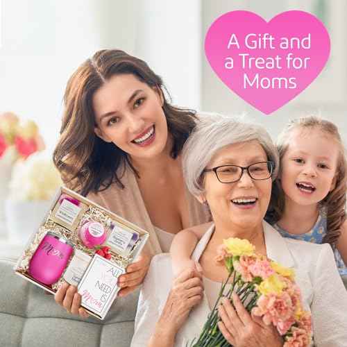 Mom Spa Gift Basket for Women - Self Care Basket, Relaxation, Pampering Gifts for Girlfriend, Wife, Mom, Sister, Friends - Birthday Bundles, Mothers Day, Anniversary, Valentines Day Gift Set for Her