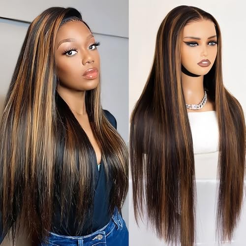 Highlight Ombre Lace Front Wig Human Hair 180 density 16 inch straight wigs human hair 13x4 lace front wigs human hair wigs for black women