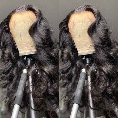 200% Density 13x6 Body Wave Lace Front Wigs Human Hair Wigs For Women HD Lace Glueless Wigs Human Hair Pre Plucked With Baby Hair Natural Hairline