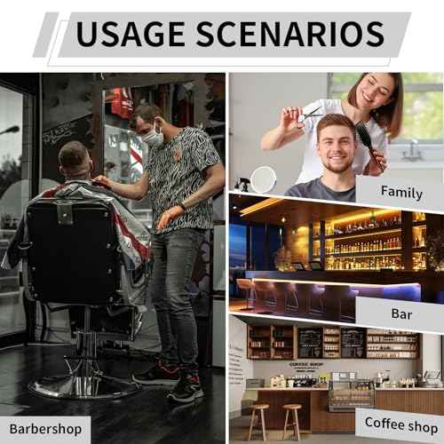 Magnetic Mat 19x12.5 Inch 6 Slots Barber Tray Hairdressing Electric Clippers Storage Mat Salon Table Tools Nonslip Cushion Heat Resistant Pad for Clippers Scissors Combs for Barbershop Salon, Home
