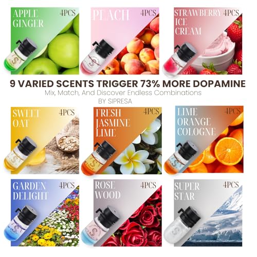 36pcs luxurious Scented Hair Perfume Oil 9 in 1,9 Varied Fragrances,Anti Frizzy,Avocado Oil,Moisturize Dry Damaged Hair,Splash'n Shine,Smoothing, Mini Bottles,Hair Care Set,Smell Good,Gift for Women