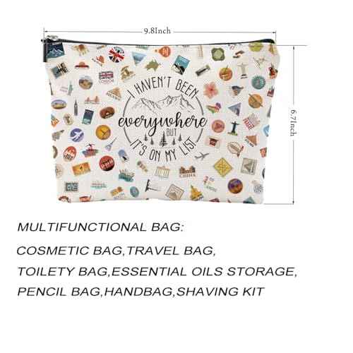Travel Bag Traveler Gift Travel Cosmetic Bag Travel Accessories Toiletry Bag For Women World Travel Gift