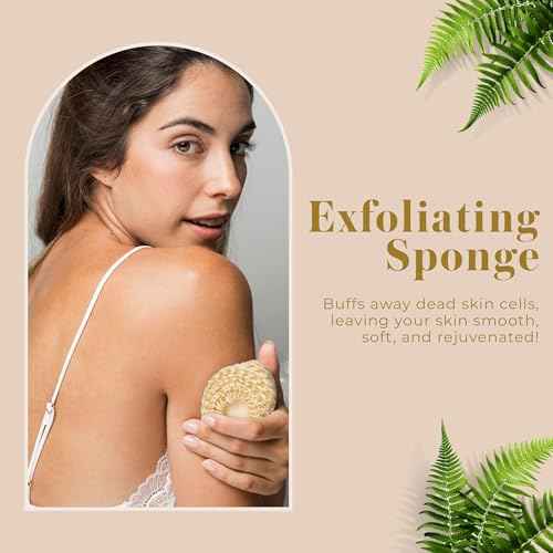 Bella Ciao 6-Piece Body and Skincare Set, Women¡¯s Beauty Travel Basket, Spa Gift Set, Bath Accessories, Includes Face Massage Roller, Hair Brush, Exfoliation Tools, and Decorative Wooden Tray