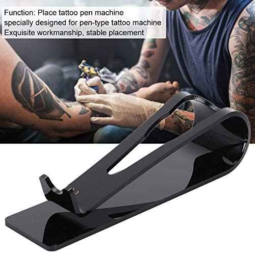 Tattoo Pen Stand, Yctze Acrylic Tattoo Pen Display Stand with U Shape Grooves Organizer Tattoo Pen Holder Tattoo Pen Machine Rack Support Organizer for Tattoo Accessories