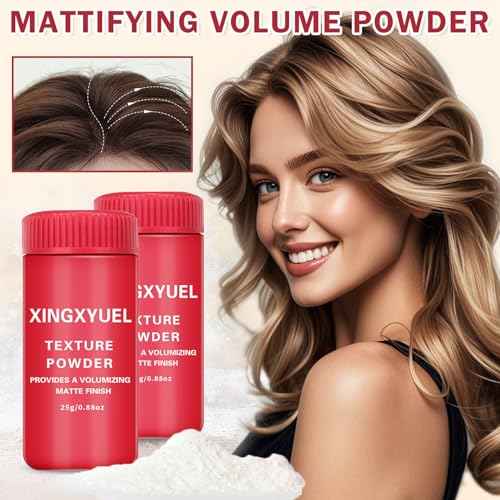 2PCS Mattifying Volume Fluffy Hair Texture Powder for Oil Control and Hair Styling Volumizing Texturizing Powder for Men Women 0.88 oz