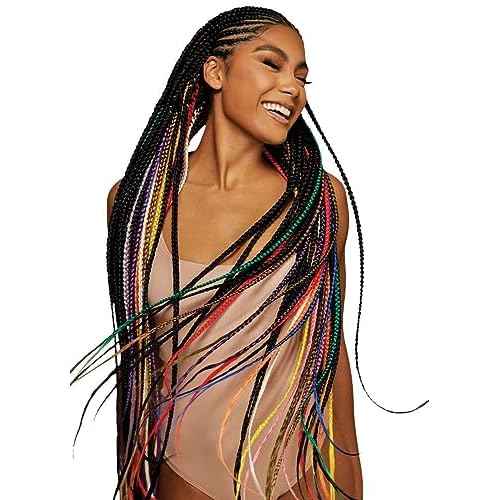 Outre X-Pression Braid Pre Stretched Braid 42" 3X (5 Pack, OFF BLACK 1B)