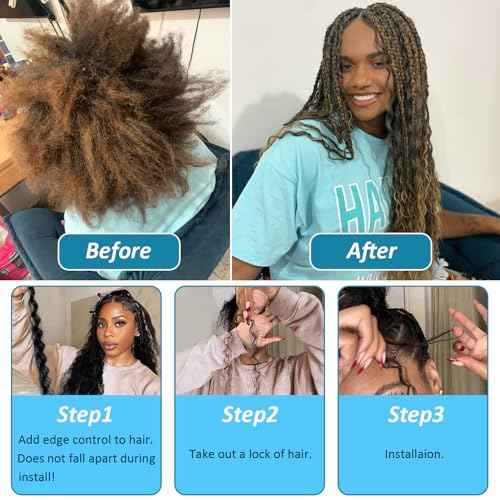 26 Inch Human Braiding Hair 4/27 Deep Wave Bulk For Boho Braids 100g Highlight Blonde 100% Curly Human Hair Wet And Wavy Water Wave Micro Braids