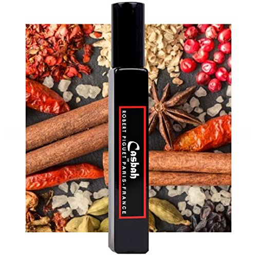 Robert Piguet Casbah Eau de Parfum Refillable Travel Spray - Woody Oriental Perfume with Notes of Pepper, Incense & Cedar - Made in France, .27oz/ 8ml