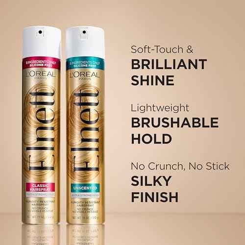 L'Oreal Paris Elnett Satin Extra Strong Hold Color Treated Classic Hairspray, 11 oz