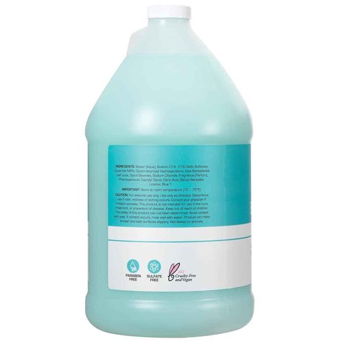 Ginger Lily Farms Club & Fitness Body Wash + Shampoo + Conditioner Bundle, Ocean Breeze, 1 Gallon Each