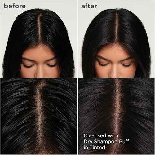 Briogeo Style & Treat Dry Shampoo Puff - Mattifying Dry Shampoo Powder - Non-Aerosol, Talc Free, Benzene Free - 0.5 oz/15 g