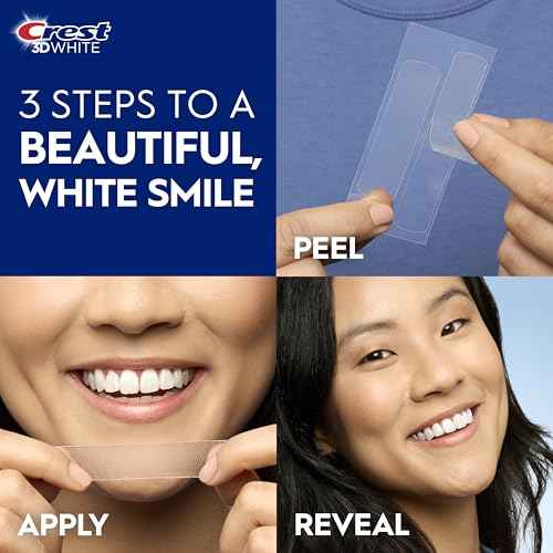 Crest 3D Whitestrips Whitening Starter Kit ? Teeth Whitening Kit, 10 Treatments, Each with 1 Upper/1Lower, 20 Strips ? Crest 3DWhite Teeth Whitening Strips