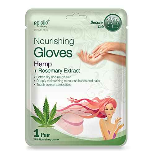 Epielle Nourishing Hand Mask 6 Pairs, Deep Moisturizing Gloves for Dry, Cracked Hands, Self Care Gifts for Women, Spa Kit, Stocking Stuffers, Thanksgiving Essentials