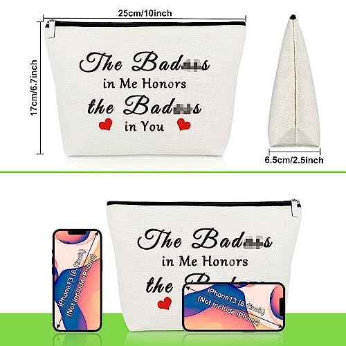 Funny Encouragement Gifts for Women Makeup Bag Inspirational Gifts for Best Friend Novelty Gifts for Soul Sister Birthday Gifts for Coworker Besties Bff Cosmetic Pouch Bag Christmas Motivational Gifts