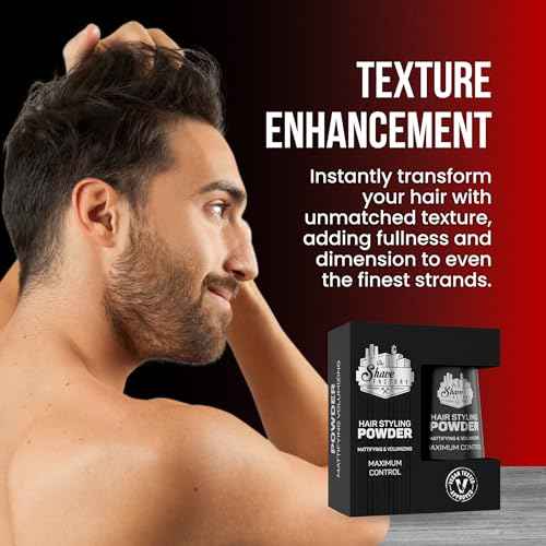 the shave factory Hair Styling Powder 21gr. Mattifying&Volumizing Powder with Maximum Control-Elegant Design, Ease Of Use, Flexible and Long-Lasting Hold Product For Professional Barbers 20gr