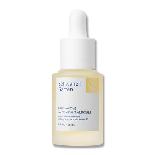 Schwanen Garten Multi Active Antioxidant Ampoule 0.5 fl oz / 15ml - Antioxidant booster, Organically grown & Handpicked ingredients, Vegan, Korean skincare