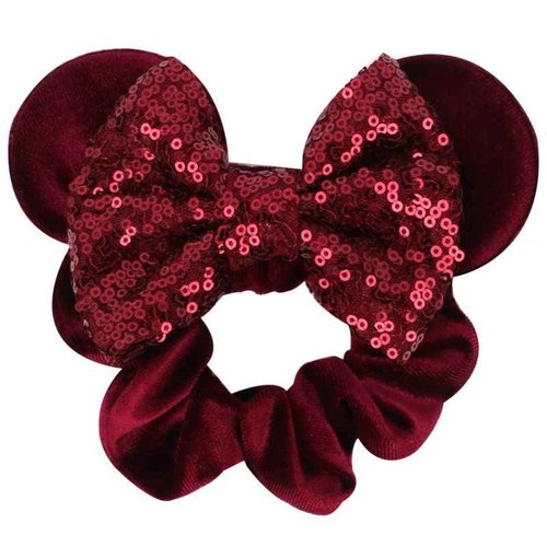 YADIRF 10pcs Elastic Hairbands Scrunchies Girls Hair Accessories Mouse Deluxe Ears Ponytail Headwear For Women Girls Kids Birthday Party Gift (D)