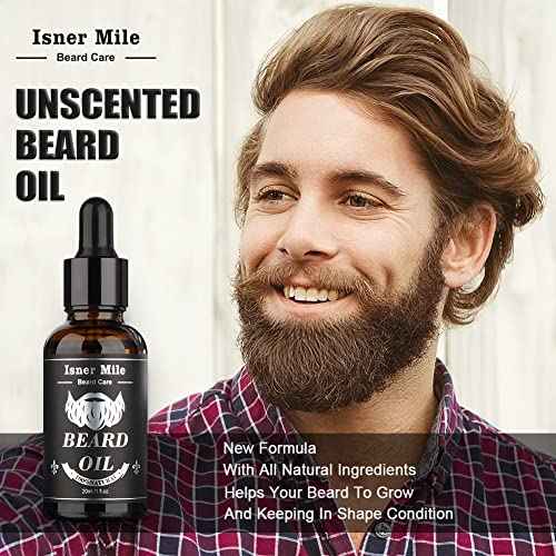 Beard Grooming Kit for Men Care: with Beard Shampoo - Oil - Balm - Brush - Comb - Scissors & Storage Bag, Fathers Day - Christmas - Birthday Gifts for Men, Stocking Stuffers for Him/Boyfriend/Husband