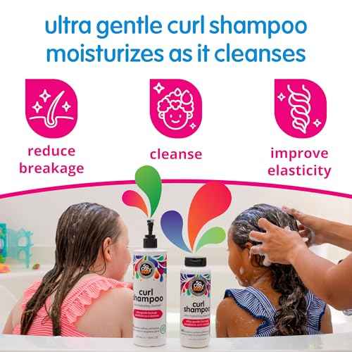 SoCozy Curl Shampoo | For Kids Hair | Ultra-Hydrating Cleanser | No Parabens, Sulfates, Synthetic Colors or Dyes, Sweet-Cr?me, 10.5 Fl Oz