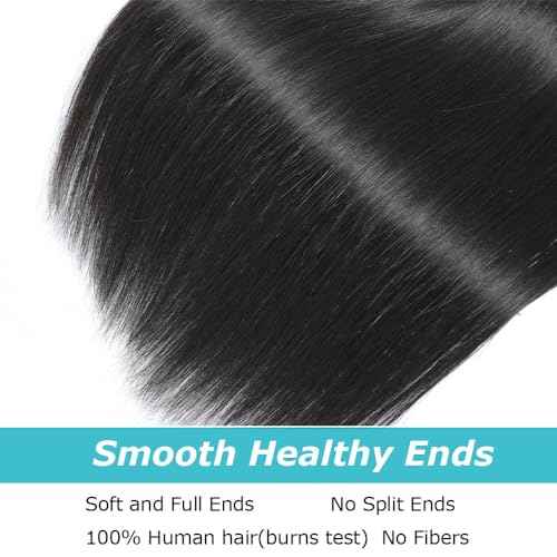 Human Hair Bundles Straight 1 Bundle 26 Inch Brazilian Virgin Straight Human Hair Bundles For Black Woman