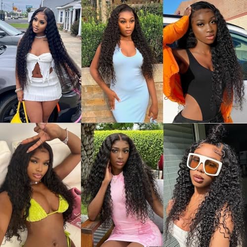 Water Wave Bundles Wet and Wavy Human Hair 3 Bundles for Black Women Curly Wave Human Hair 3 Bundles 20 20 20in