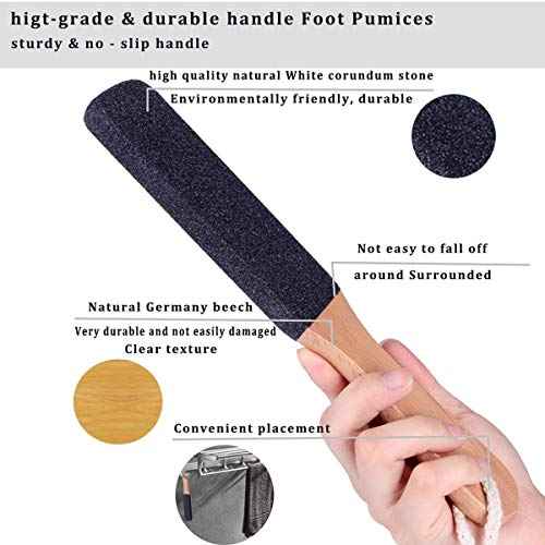 Foot File Callus Remover Foot Scrubber,Professional Pedicure Foot Rasp Removes Cracked Heels,Dead Skin,Corn,Hard Skin,Pumice Stone for Scraper File Brush Tools for Wet and Dry Feet