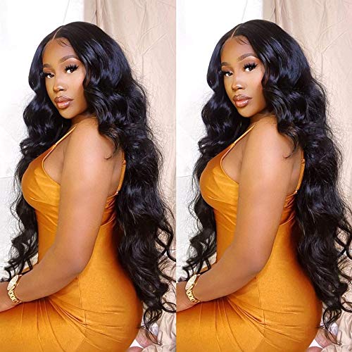 Luminary 13x6 Lace Front Wigs Human Hair Pre Plucked Body Wave Lace Front Wigs Human Hair 180% Density Body Wave HD Transparent Frontal Wigs Human Hair Lace Front Wigs for Women 20 Inch