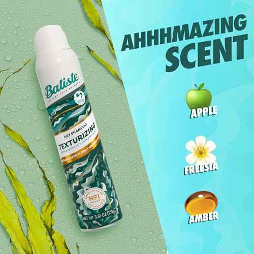 Batiste Texturizing Dry Shampoo, Refresh and Add Grip and Texture for Beachy Tousled Hair, 3.81 oz