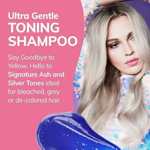 Fanola No Yellow Purple Shampoo - Purple Color Depositing Shampoo for Blondes, Bleached & Grey Hair - Formulated with Violet Pigment to Remove Brassy Tones from Hair (11.83 Fl oz)