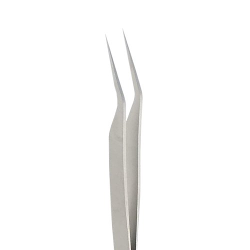 Rubis Stainless Steel Eyelash Tweezers with Angled Tips for Attaching False Eyelashes, 1K7ANG02,Rubis Switzerland Swiss Made World Renowned Precision