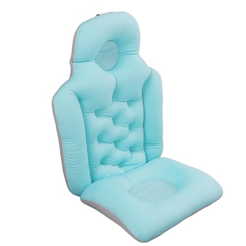 Adult Bath Pillow, Foldable Neck Support EPS Full Body Bath Pillow High Elasticity Quick Drying for Home Use (Blue)