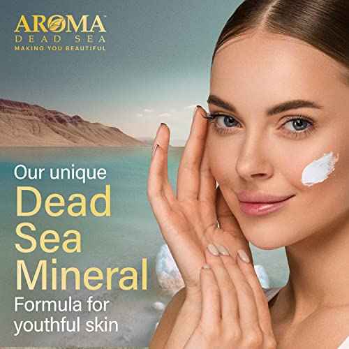 AROMA DEAD SEA Hyaluronic Acid Face Cream - Anti Aging Cream, Day & Night Facial Moisturizer for Face, Anti Wrinkle & Hydrating Face Moisturizer - 3.4 fl.oz (Hyaluronic Acid Face Cream Pack of 2)
